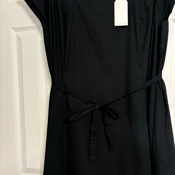 Universal Standard Jenna Poplin Dress Black NWT - Picture 5 of 11